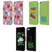 AQUA TEEN HUNGER FORCE GRAPHICS LEATHER BOOK CASE FOR APPLE iPOD TOUCH MP3