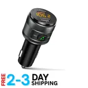 Advanced Bluetooth FM Transmitter with Fast Charging & Dual USB Ports for Cars