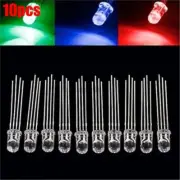 10Pcs Common Cathode Super Bright Led Rgb 4-Pin F5 5Mm Bulb Lamp New Ic ya