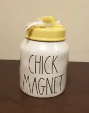 Rae Dunn "Chick Magnet" Canister Easter Chick Egg NEW