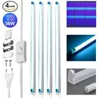 4X 365nm UV Light Bar Tube Blacklight Fixtures Ultraviolet Lamp DJ Party Club