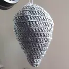 Wasp Decoy Crochet Faux Hornet Nest naturally keeps insects away made to order