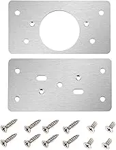 Cabinet Repair Plate | Thickened Repair Plate Stainless Steel Hinge Fixing Plates | Brackets Kit with Screws Heavy Duty Replacement Kit for Kitchen