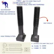 M20 T-BOLT FOR MILLING MACHINE FOR 20MM TABLE WIDTH HIGH TENSILE STEEL 110MM