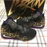 NIKE LEBRON XVII EP PURPLE & GOLD 17代 紫金 籃球 BQ3178-004慢跑鞋