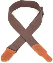 Boss Natural Cotton Guitar Strap - Brown (2-pack) Bundle