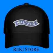 Walther Guns Firearms Black Hat Baseball Cap Size S/M & L/XL