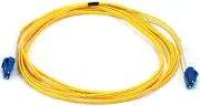 Fiber Optic Cable - Single-Mode, LC/LC, 9/125 Type, Duplex, UL, 3 Meter, Yellow,