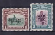 BORNEO SETTENTRIONALE 1941 - TASSE DI GUERRA COPPIA VALORI NUOVI MNH