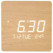 Nitori LED Digital Hanging Clock 002HT Natural NITORI 8172743