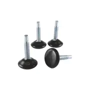 Surface Gard 30mm Black Base Adjustable Glide - 4 Pack