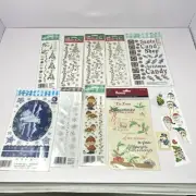 Lot Of Christmas Rub On Transfers Tulip Royal Langnickle Polar Bear Santa Elf