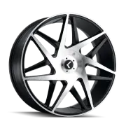 KRaze Phase Wheel KR192 Black Machined Face 20X8.5 5-112 38mm 72.62mm