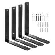 Heavy Duty Shelf Bracket 12 inch for DIY Floating Shelves 1/5 inch Thick L Br...