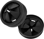 2pcs Garbage Guards, Black Nitrile Rubber Garbage Disposal Kitchen Sink Splash Stopper Removable Quiet Collar Drain Plugs Durable Garbage Disposal Drain Cover Insert Parts for Insinkerator