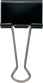 Whitecroft Foldback Clip 24mm Black Ref 23731 [Pack 10]