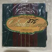 Cross Stitch Fabric, Christmas Plaid 14 Count Charles Craft 15 X 15 Inches