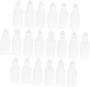 PartyKindom 50pcs Refillable Empty Squeeze Dropper Containers for Essential Oils Travel Office Home Leakproof Design Cap for Precise Dispensing