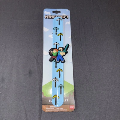 Mojang 2022 Minecraft Slap Bracelet Steve& Alex Pickaxe NEW IN PACKAGE