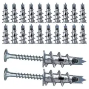 40 Pcs Metal Self Drive Anchor Plasterboard Dowels with Screws 4.5 x 35mm f P1X6