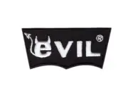 Evil Rock Punk Rockabilly Patch for VELCRO® BRAND Hook Fasteners