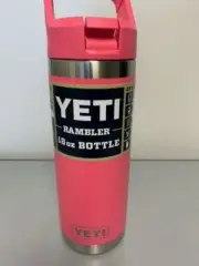 NEW YETI® 18oz Flip Straw Lid Original Tropical Pink - Brand New W/Flip Straw