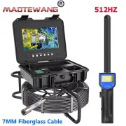 Pipe Inspection Camera Drain Sewer Endoscope 512hz Locator 30M Cable 10" LCD