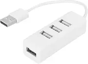 Portable OTG Computer Parts Hub, White USB Splitter, Practical Tablet To External Devices for Connecting The Usb Interface Mobile Phone