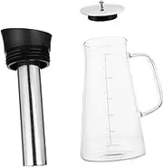 Cabilock Coffee Maker Pot 1pc Large Capacity Glass Teapot Coffee Filter for Cold Brew