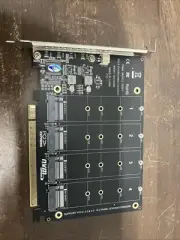 PCI-E 4 Disk Expansion Card M.2 NVME X16 Adapter Expension Card 2230 2242 2260