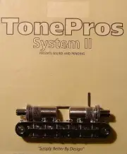 T3BT-CK TonePros (Metric Thread) Tune-O-Matic Bridge, Cosmo Black (Black Nickel)