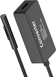 65W 15V Power Supply Adapter Type-c Charger Cable for Surface Pro X 9 8 7 6 5 4 3, Laptop Magnetic Adapter Power Cord