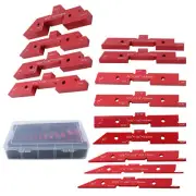14 Pack Precision Setup Blocks Height Gauge Router Table Setup Bars Aluminum