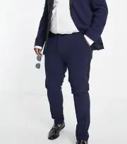Asos Design Pants Mens 36x36 Navy Skinny Tuxedo Suits Pants NWT