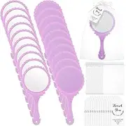 Weysat 20 Set Vintage Handheld Mirror Princess Party Favors with Thank You Tags and Organza Bags for Quinceanera Gifts Wedding Bridal Shower Gender Reveal Party Favors