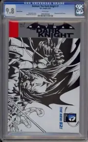 BATMAN: THE DARK KNIGHT #7 - CGC 9.8 - FINCH AND FRIEND B & W VARIANT