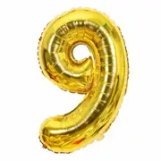 9 40cm Gold Foil Letter Balloons Number Balloon Birthday Wedding Party Decorations