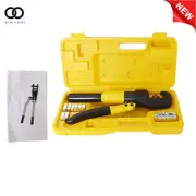 Hydraulic Crimper Crimping Tool/w 8 Dies Wire Battery Cable Lug Terminal 6Mt