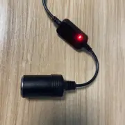 Portable USB to 12V Car Cigarettes Socket Converter Cord for Car Fan