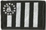 VELCRO® BRAND Fastener Morale Patch Gadsden Sons Of Liberty BLK 3x2"