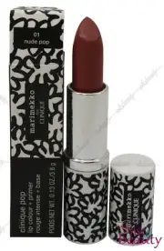 Clinique Marimekko Pop Lip Colour + Primer (01 Nude Pop) .13oz New In Box