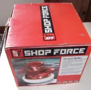 NIB Shop Force 10” Buffer 3" Detail Buffer /Polisher Palm Control With Pads