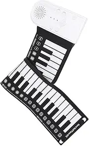 INOOMP Silicone Foldable Roll Up Electronic Piano Keys Portable Music Keyboard for Beginners and Durable Design with Built Speaker Easy to Store and Carry for All Ages