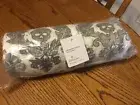 Pottery Barn Skull Embroidered Damask Cotton Table Throw Halloween MSR $ 149 New