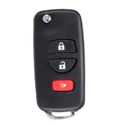 3Btn Blank Remote Folding Flip Blade Key Case For Nissan