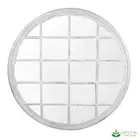 Artificial Fake Plants Grey Round Hamptons Mirror 1.2m