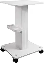 Kalolary Beauty Salon Trolley Cart, Aluminum Alloy Salon Spa Rolling Trolley Stand Mobile Cart with Wheel Beauty Instrument Storage Tray