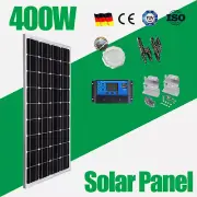 400W Solar Panel Kit Mono Home Boat Caravan Camping Charging 12V 30A Controller