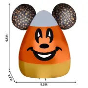 Disney Halloween Mickey Mouse Candy Corn 9.5 Foot Inflatable Light Up Gemmy