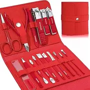 Leipple -"Manicure Set,Professional Nail Clippers,Pedicure Kit,16 Pieces,Groomi Stainless Steel Nail Care Tools